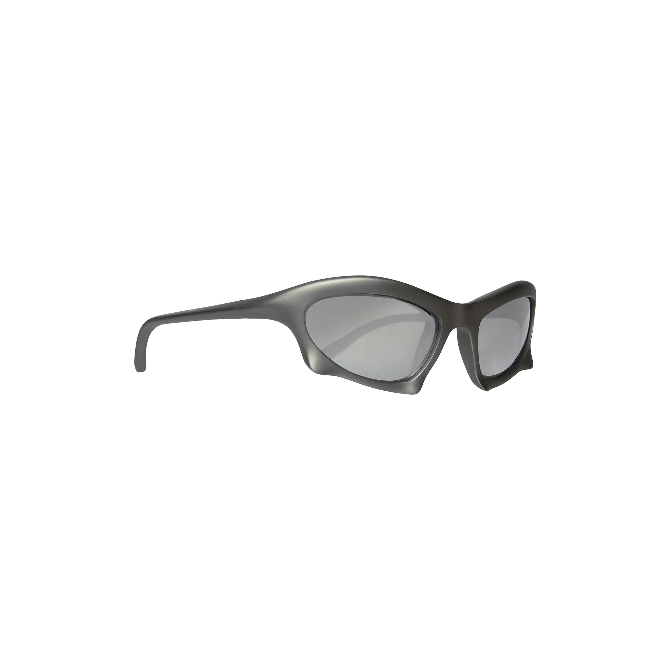 Bat Rectangle Sunglasses in Silver - Image 5